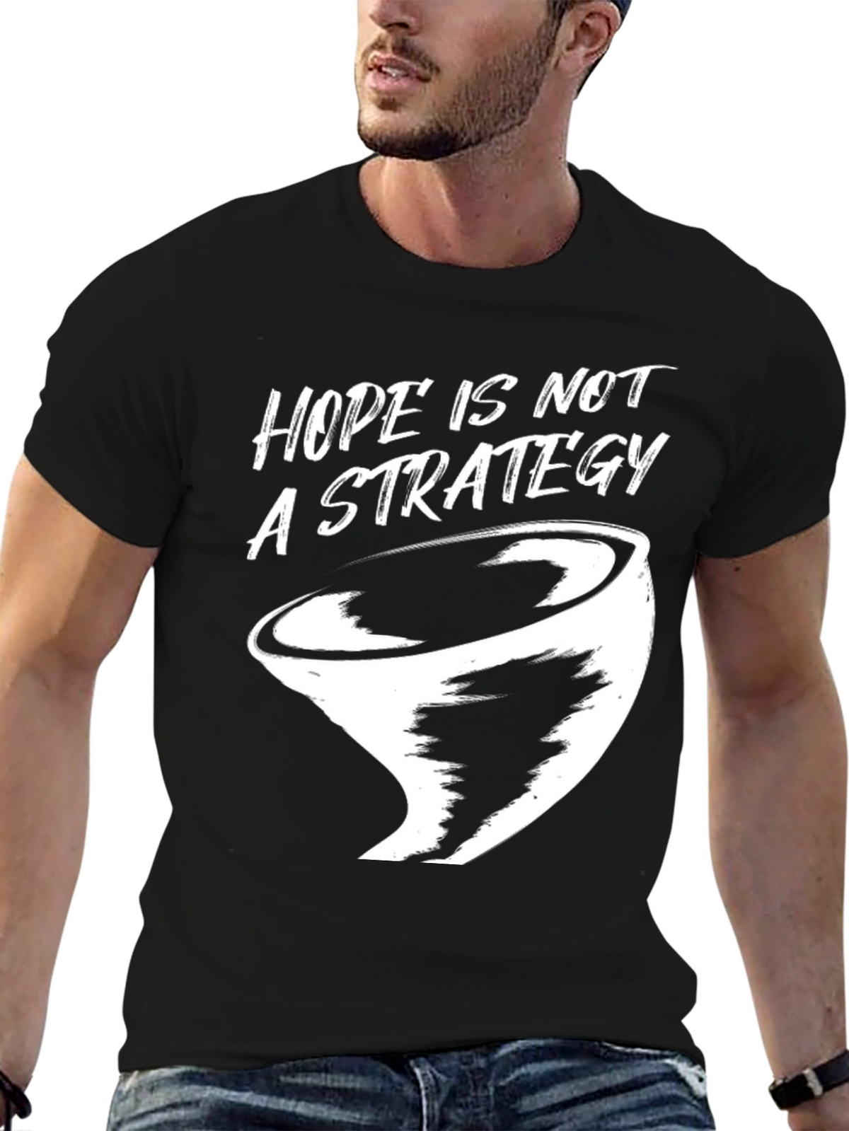 Hope Is Not a Strategy Graphic Tee - Black