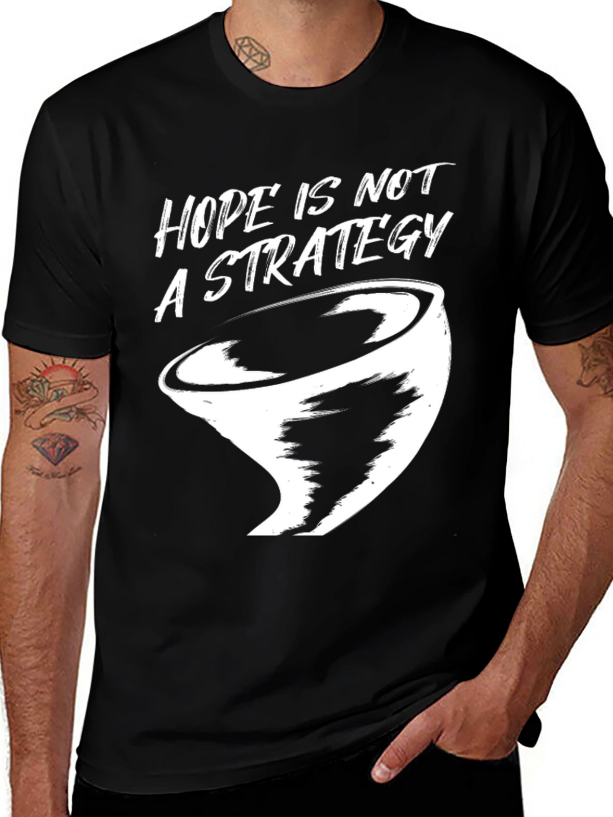 Hope Is Not a Strategy Graphic Tee - Black