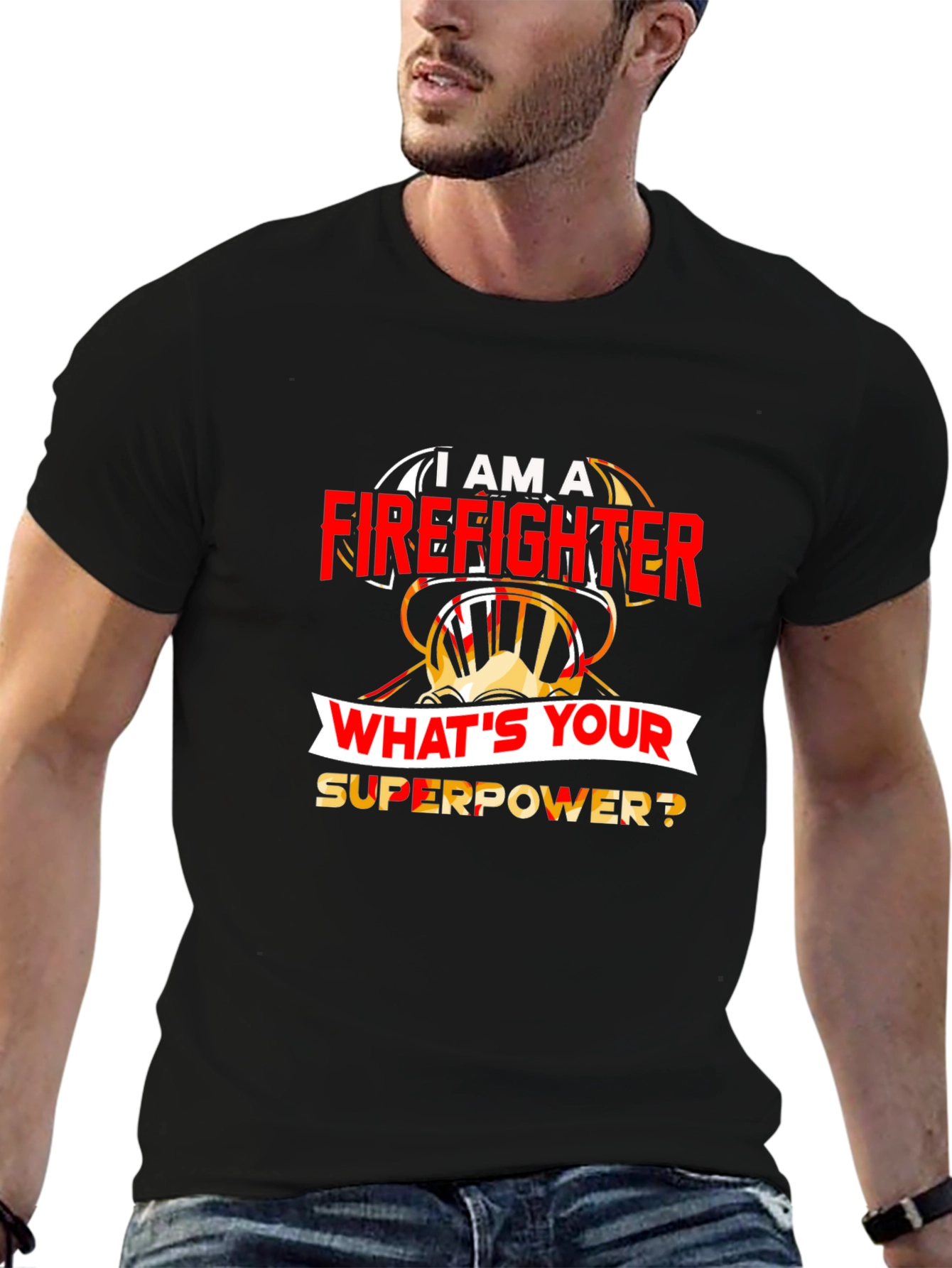Firefighter Superpower T-Shirt - Heroic Design