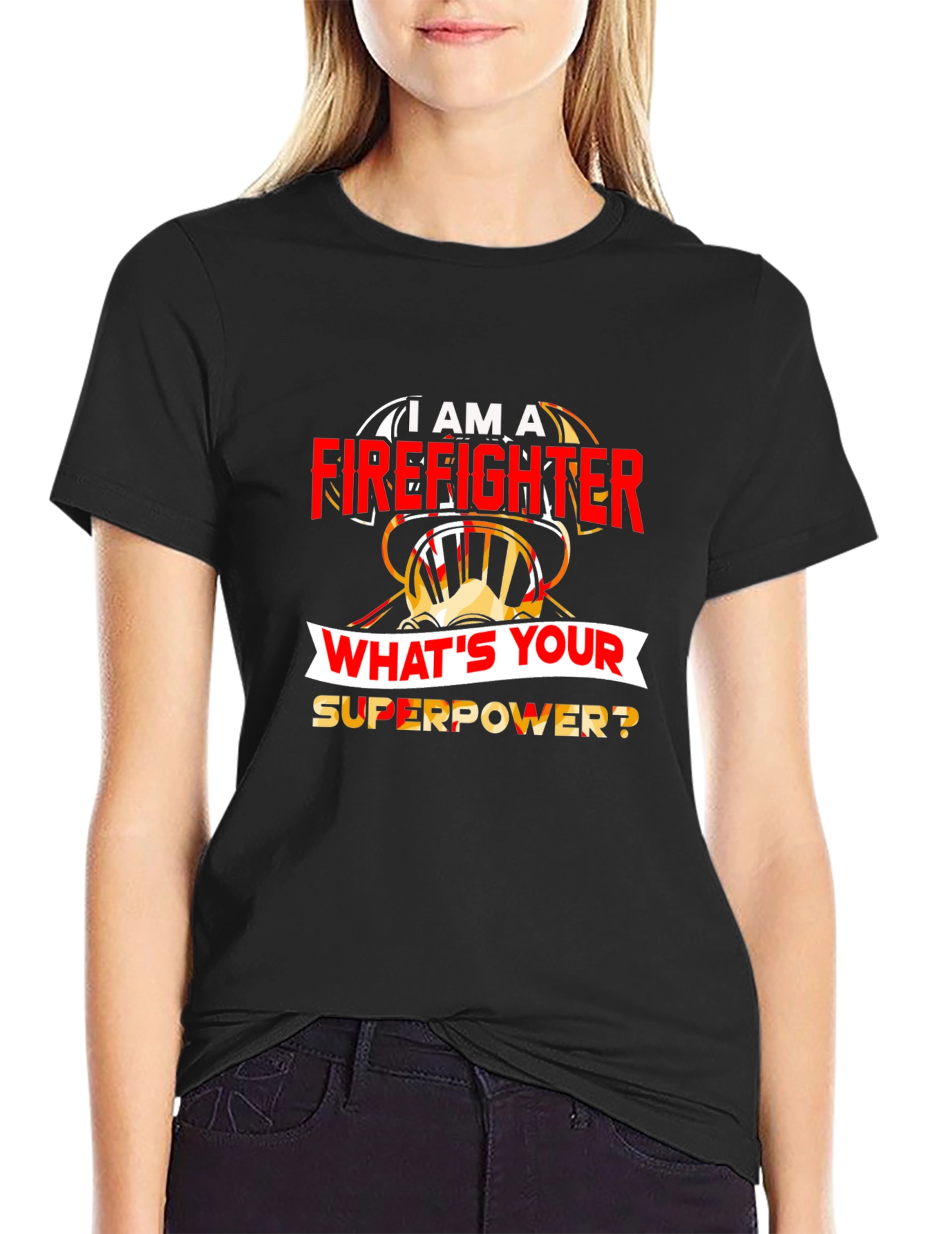 Firefighter Superpower T-Shirt - Heroic Design