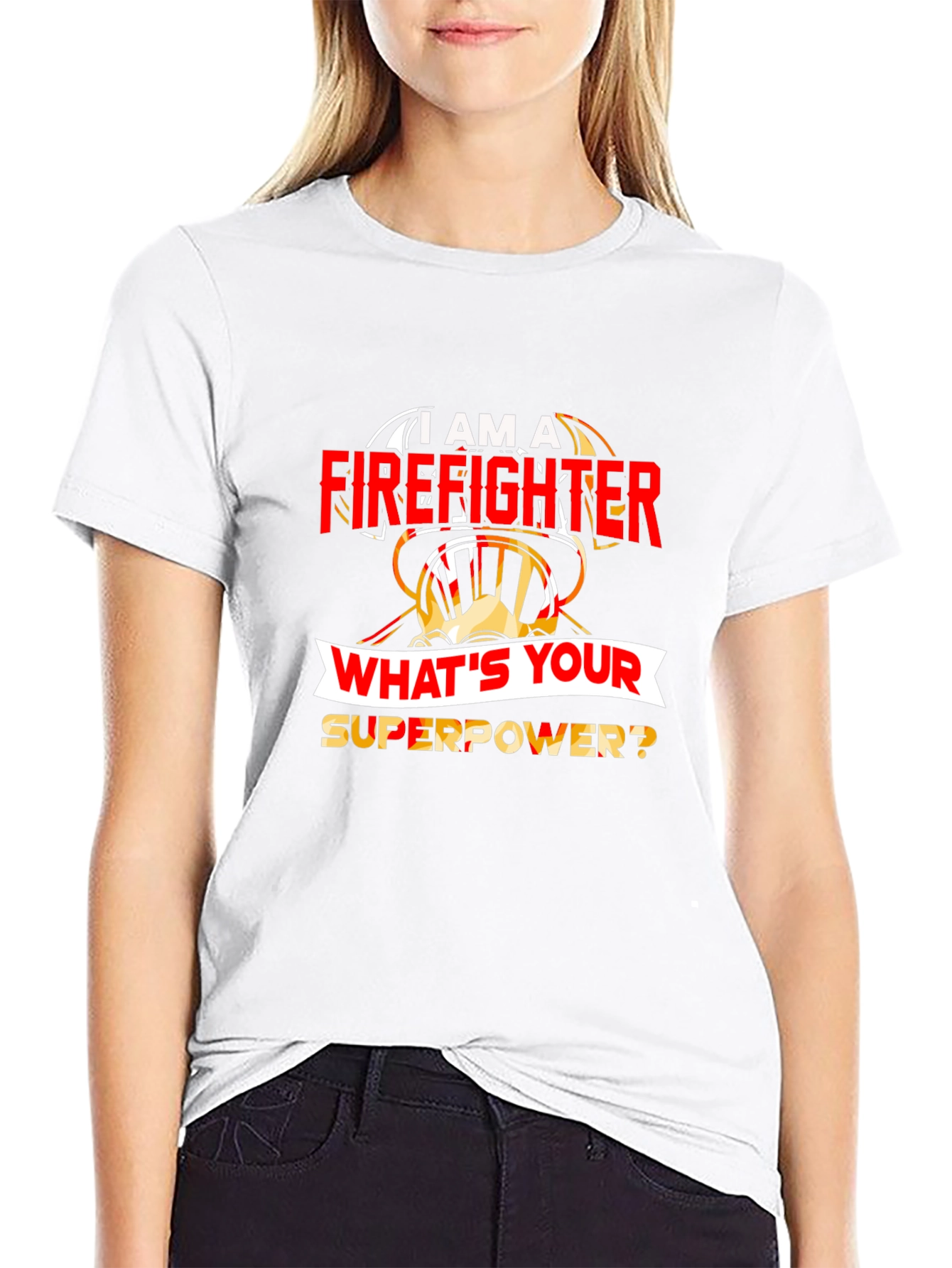 Firefighter Superpower T-Shirt - Heroic Design