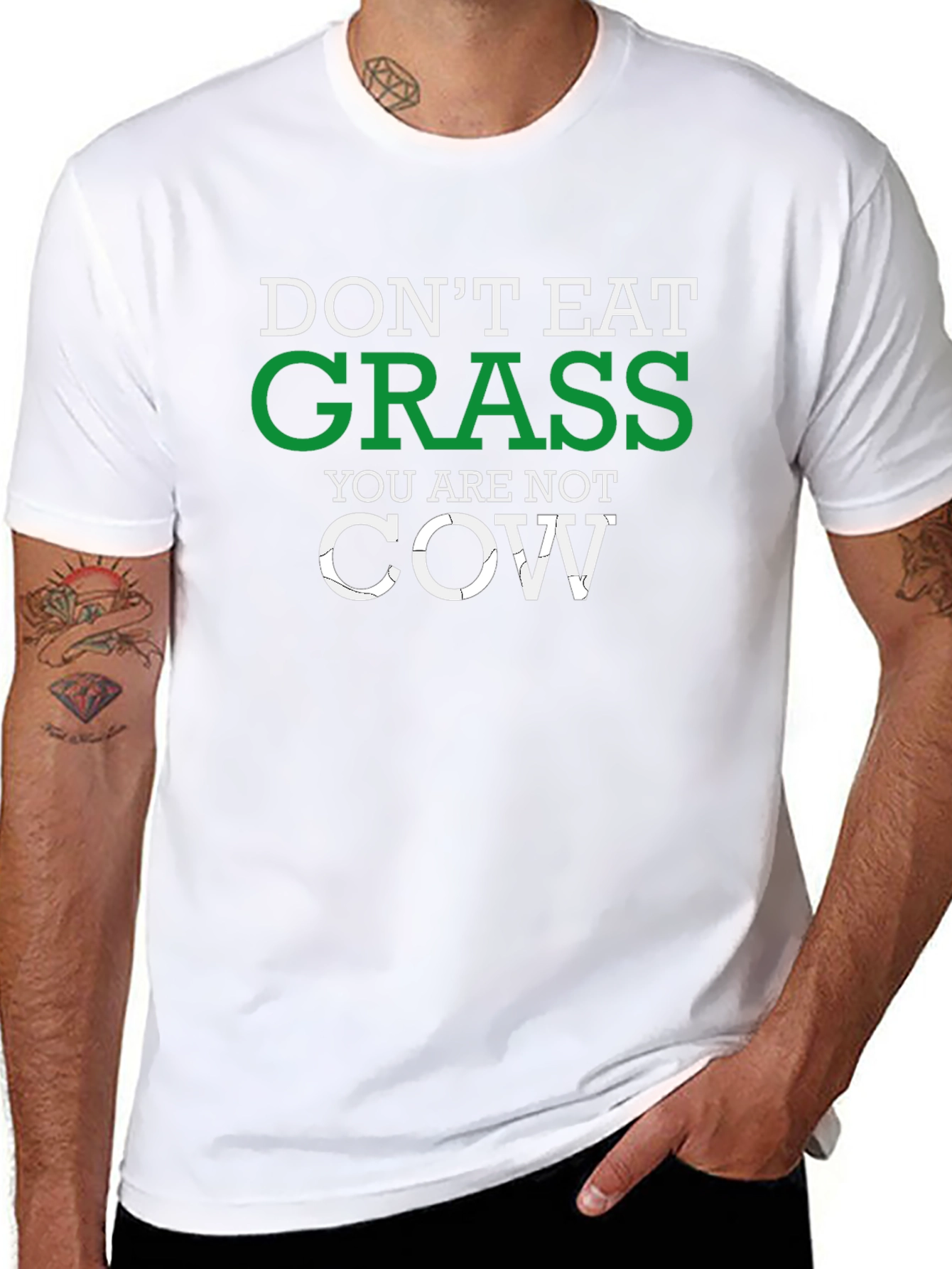 Dont Eat Grass Novelty Graphic Tee