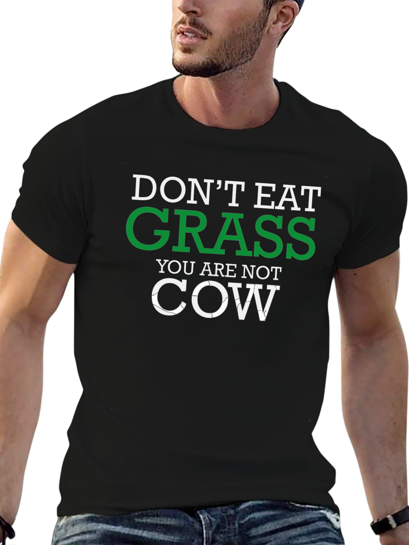 Dont Eat Grass Novelty Graphic Tee