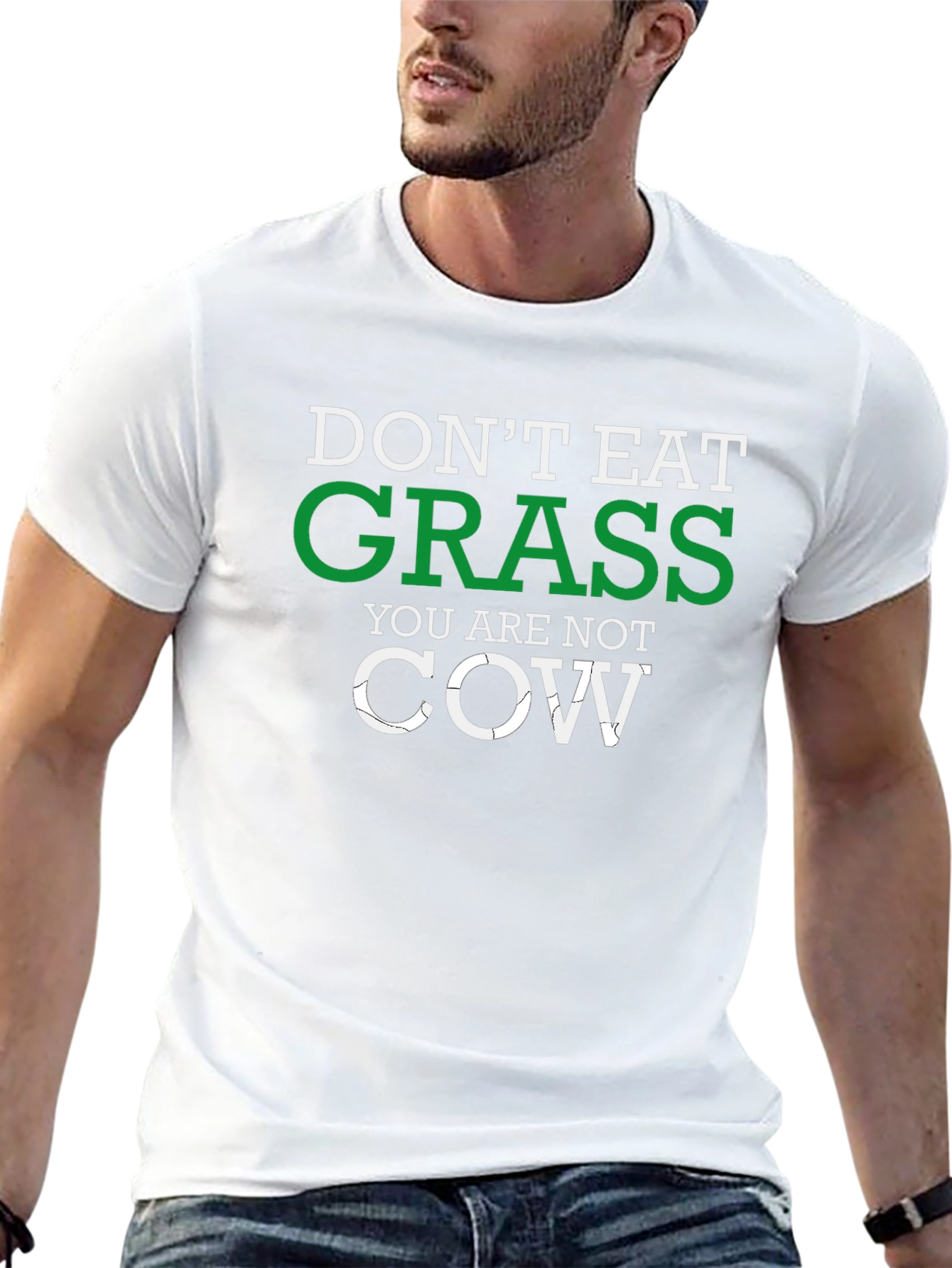 Dont Eat Grass Novelty Graphic Tee
