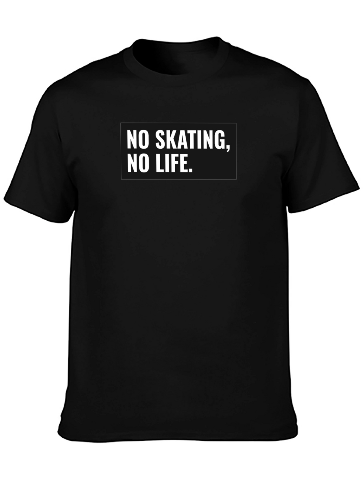 No Skating No Life Black Graphic Tee