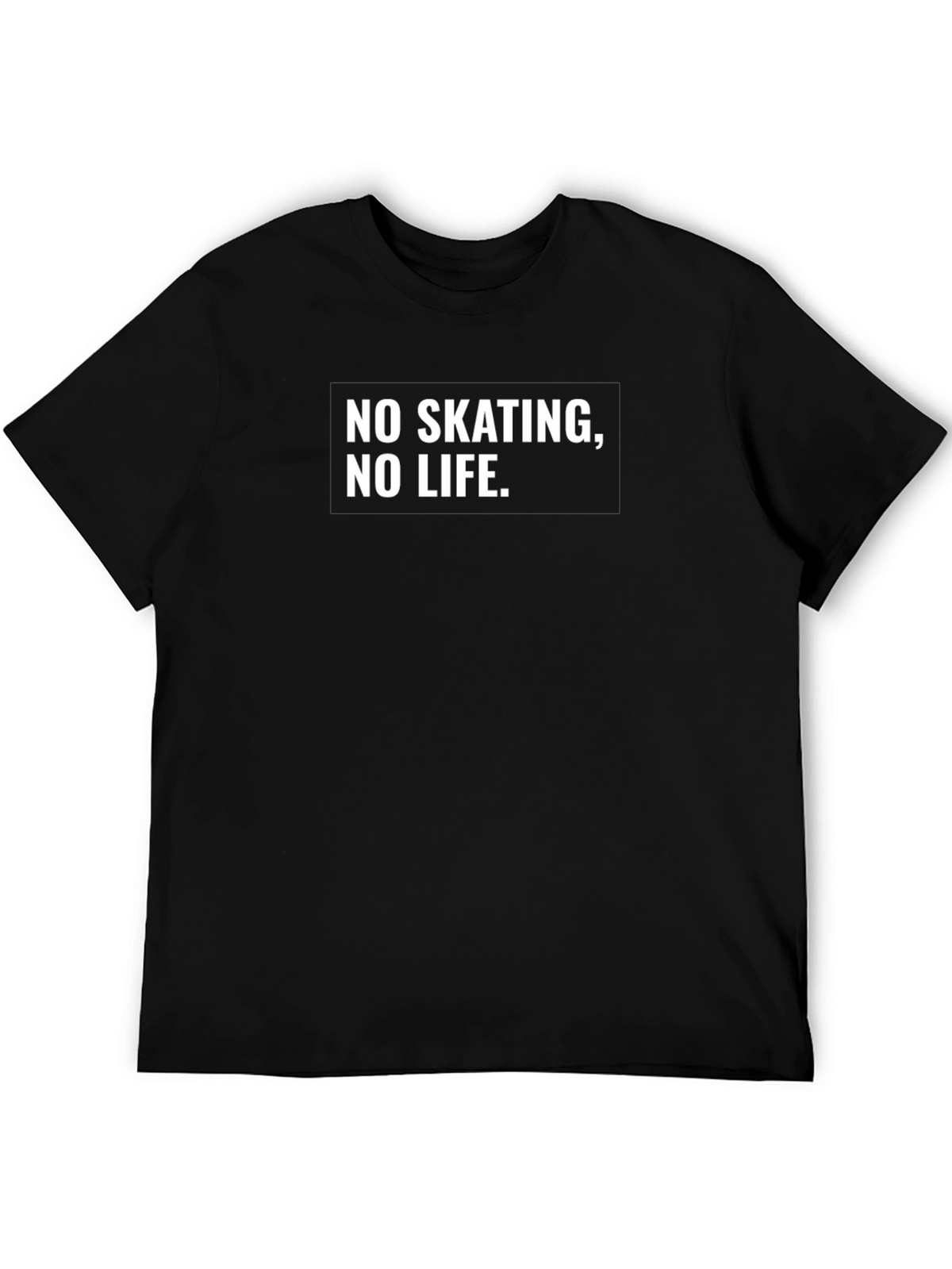 No Skating No Life Black Graphic Tee