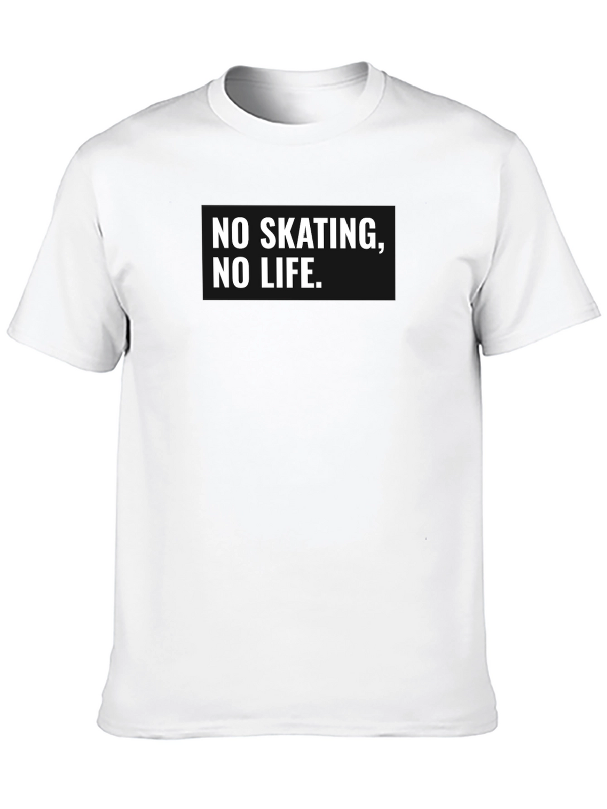 No Skating No Life Black Graphic Tee
