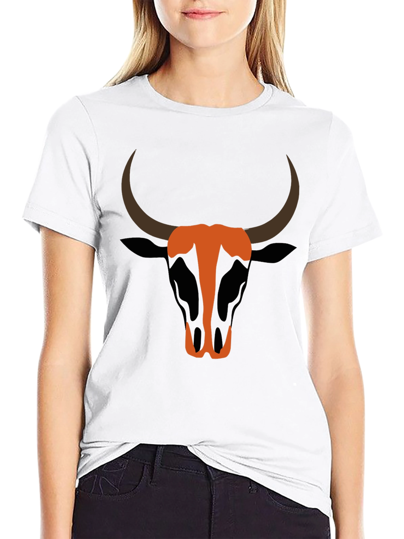 Bull Graphic Tee - Black