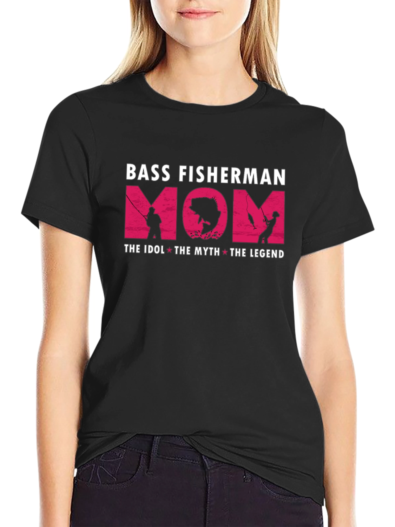 Bass Fisherman Mom T-Shirt