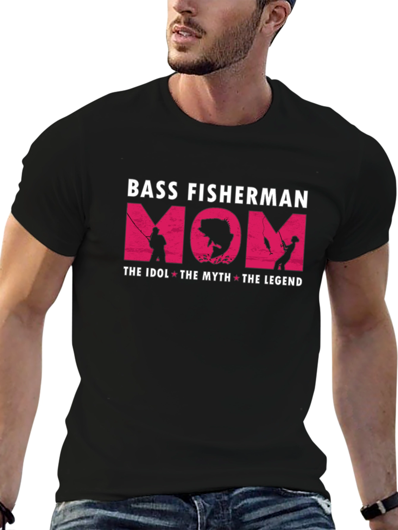 Bass Fisherman Mom T-Shirt