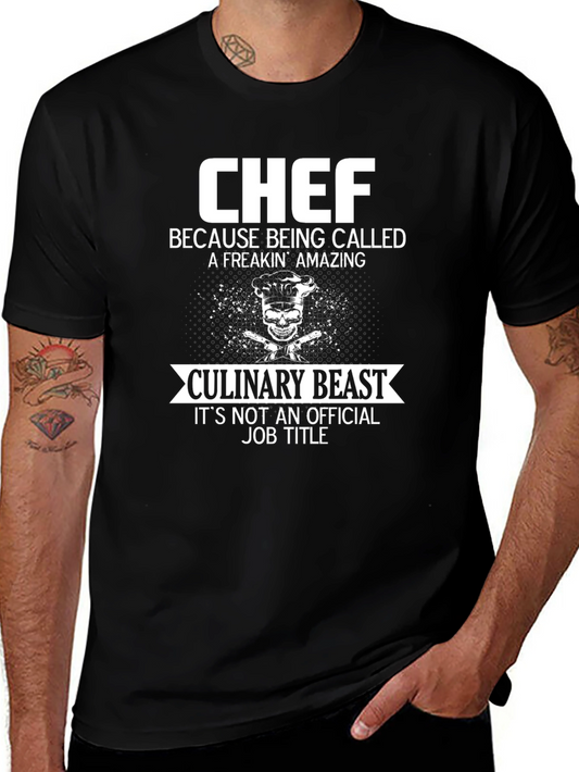 Chef Culinary Beast Graphic T-Shirt