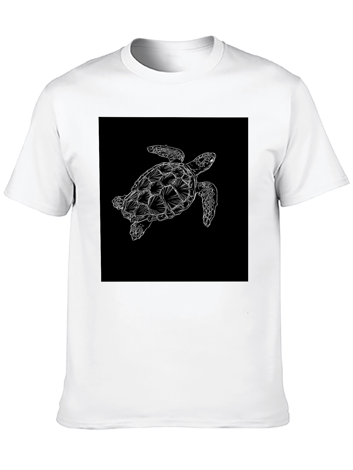 Black Turtle Graphic Tee - Sea Life Style