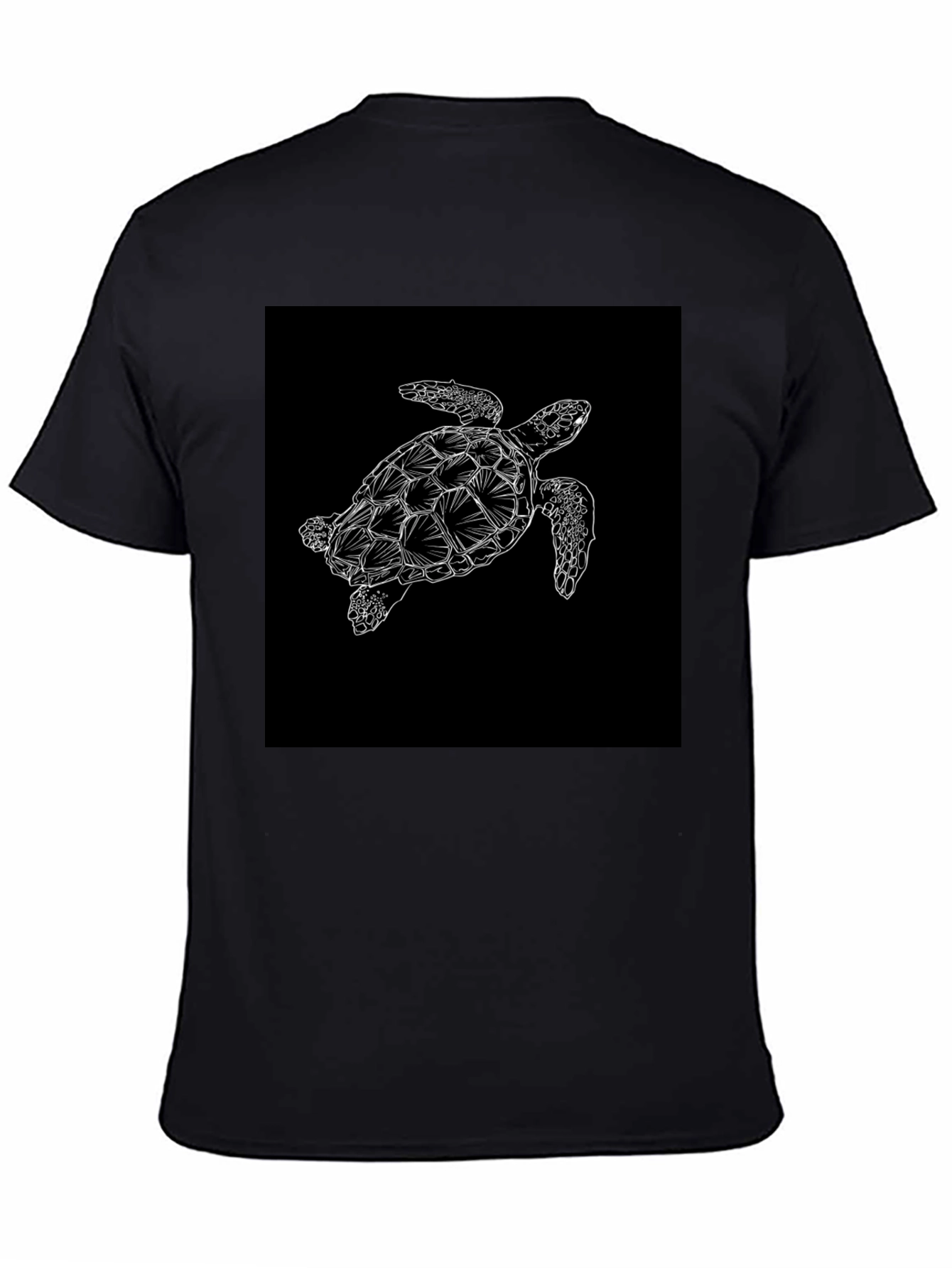 Black Turtle Graphic Tee - Sea Life Style