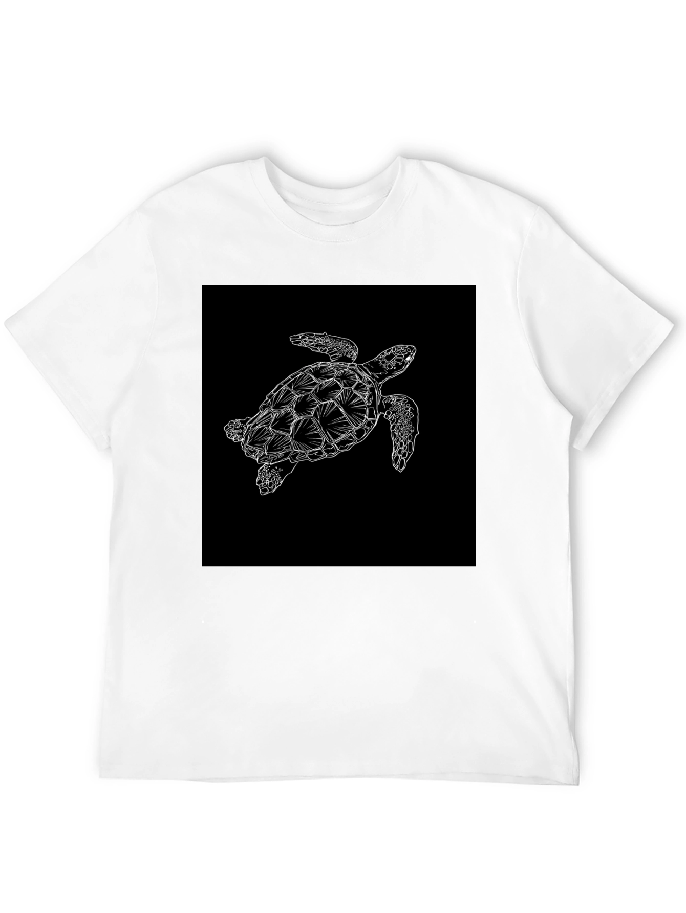 Black Turtle Graphic Tee - Sea Life Style