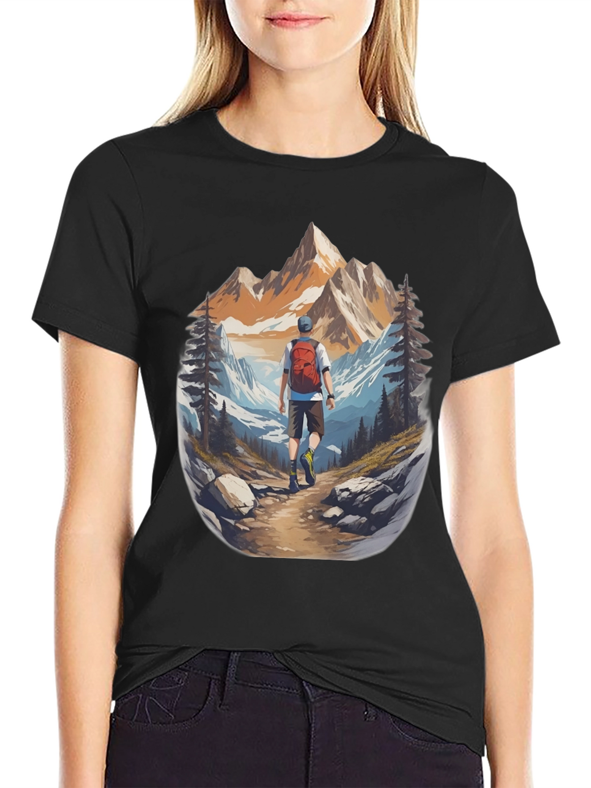 Mountain Hiker Graphic Tee - Adventure Ready!