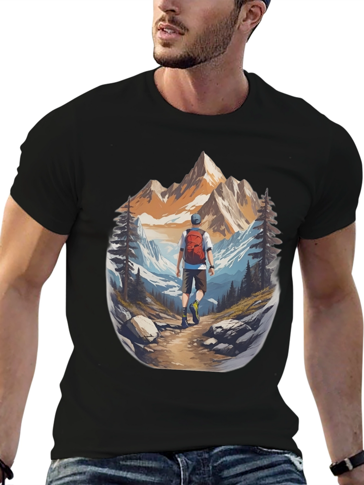 Mountain Hiker Graphic Tee - Adventure Ready!