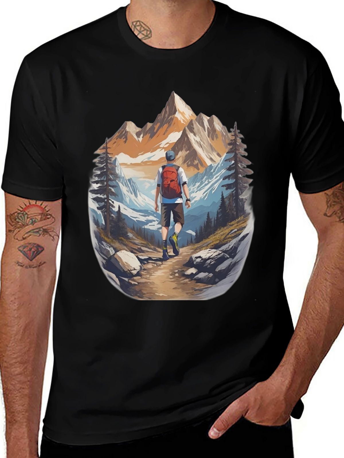 Mountain Hiker Graphic Tee - Adventure Ready!