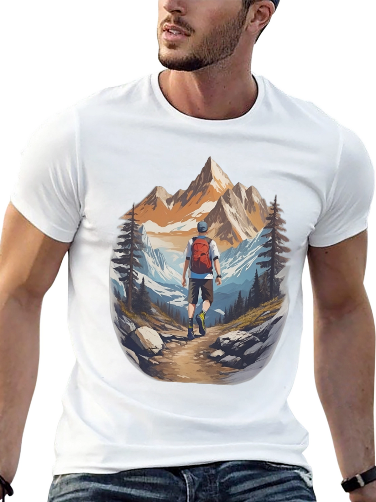 Mountain Hiker Graphic Tee - Adventure Ready!