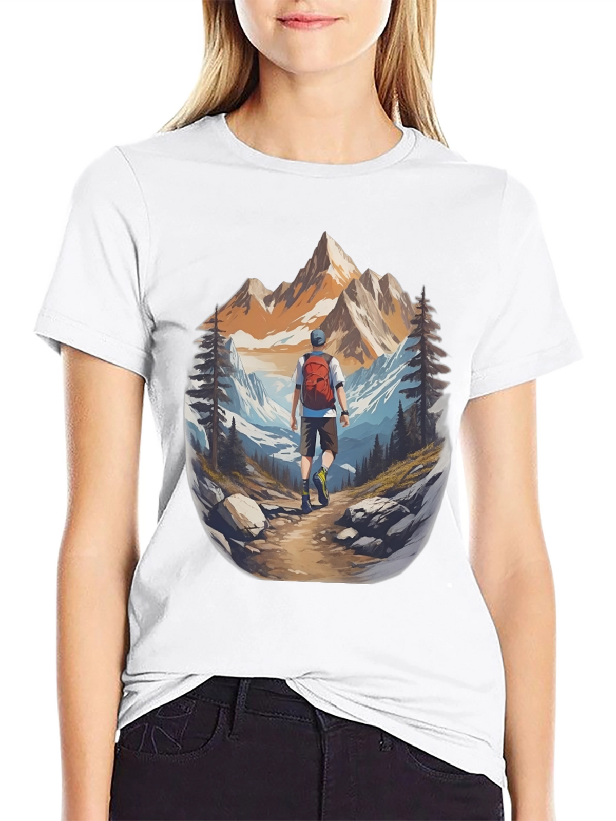 Mountain Hiker Graphic Tee - Adventure Ready!