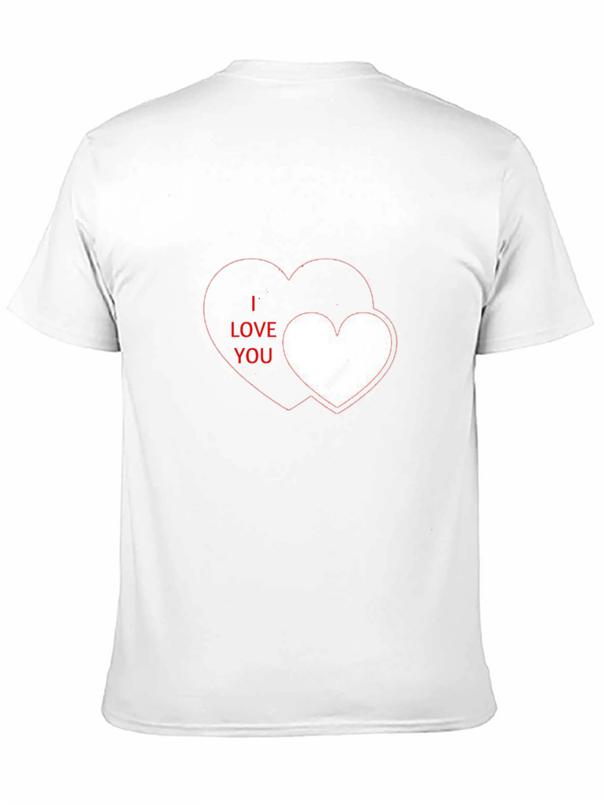 I Love You Heart Graphic Black T-Shirt