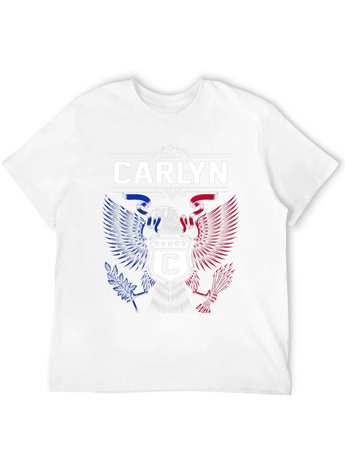 Team Carlyn Patriotic Eagle Black T-Shirt