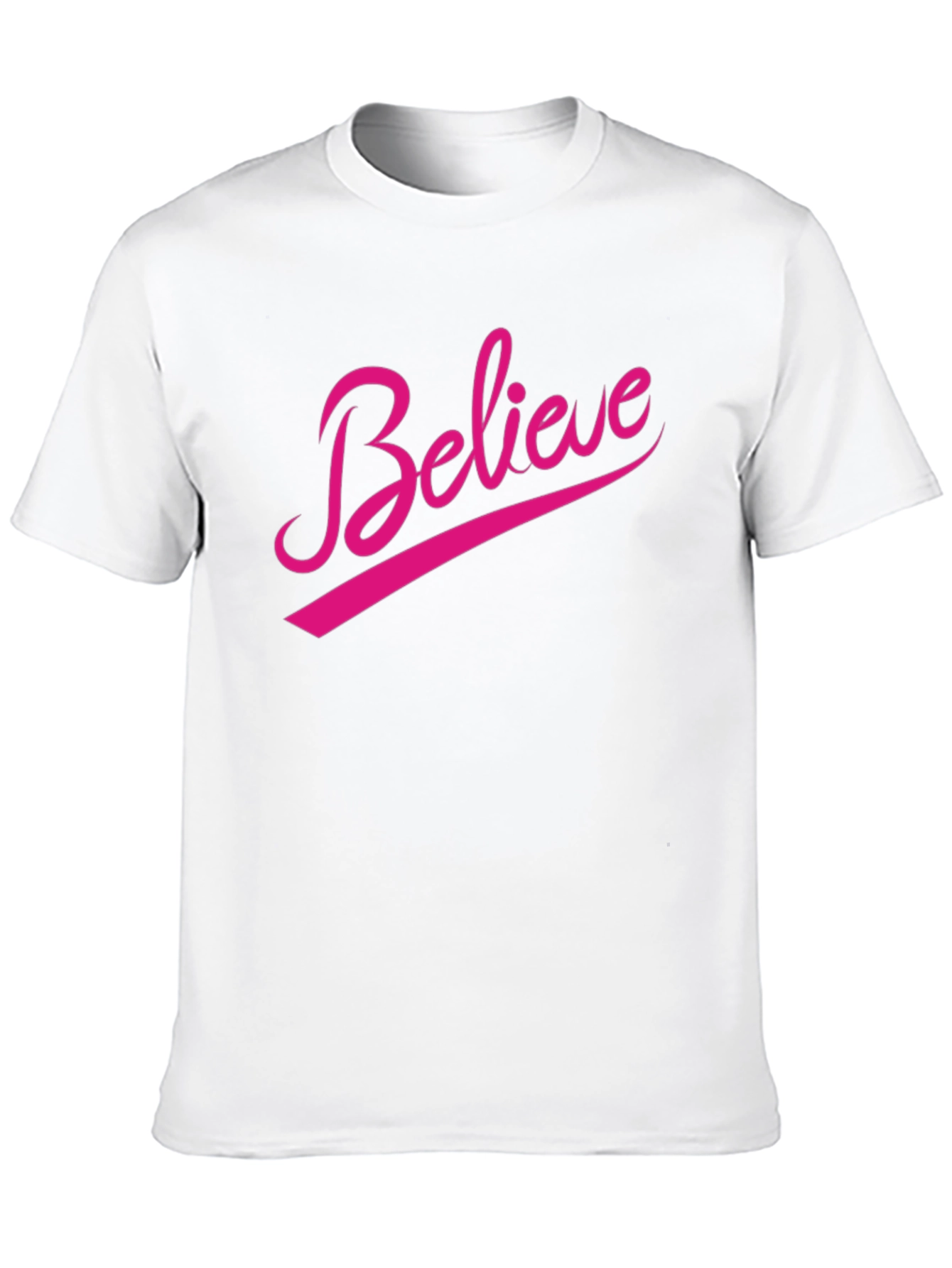 Believe Graphic Tee - Black Casual T-Shirt