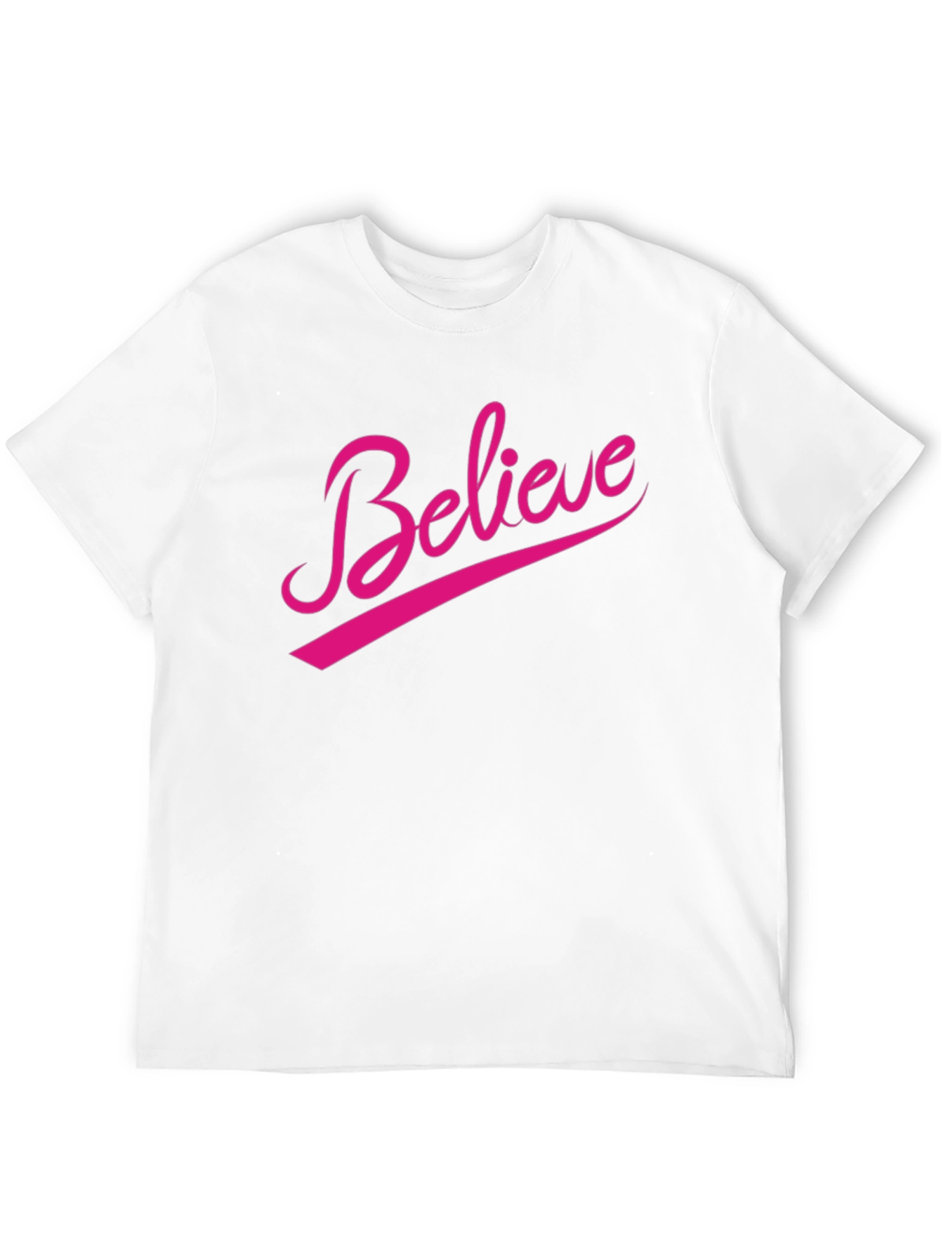 Believe Graphic Tee - Black Casual T-Shirt
