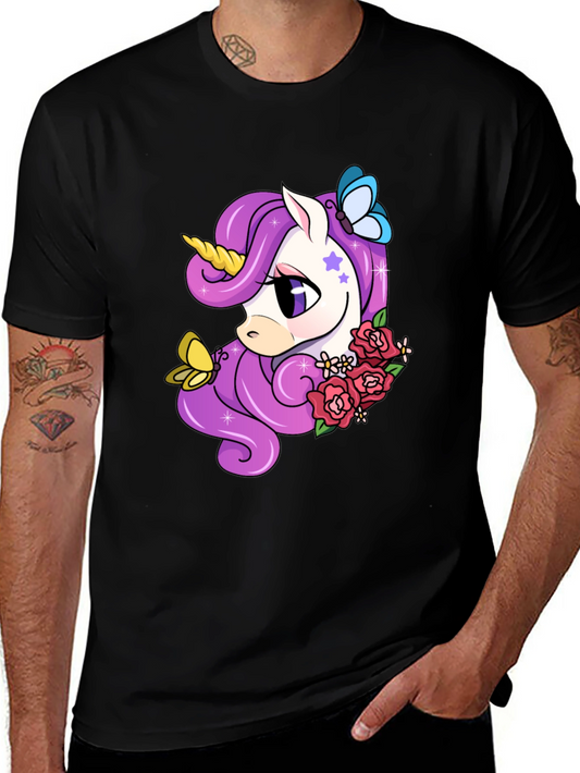 Unicorn Graphic Tee - Cute Cartoon Design