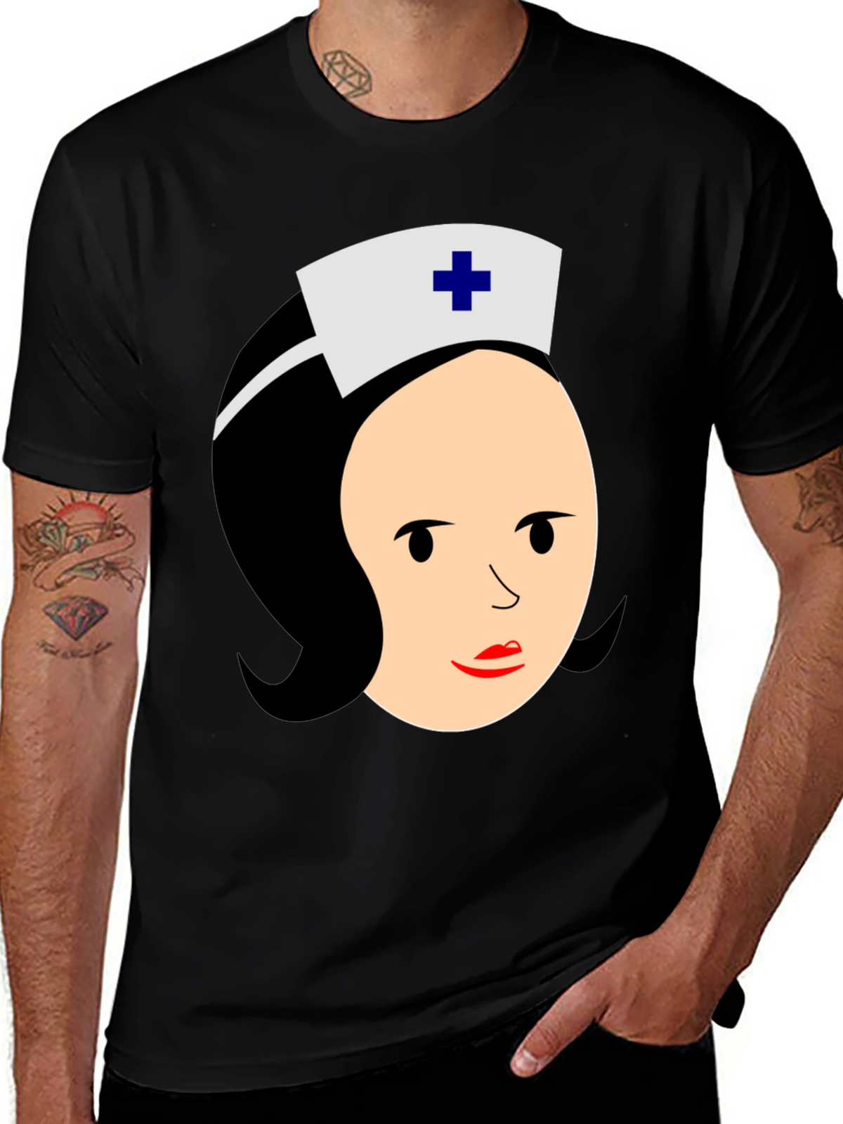 Nurse Graphic T-Shirt - Classic Black Tee