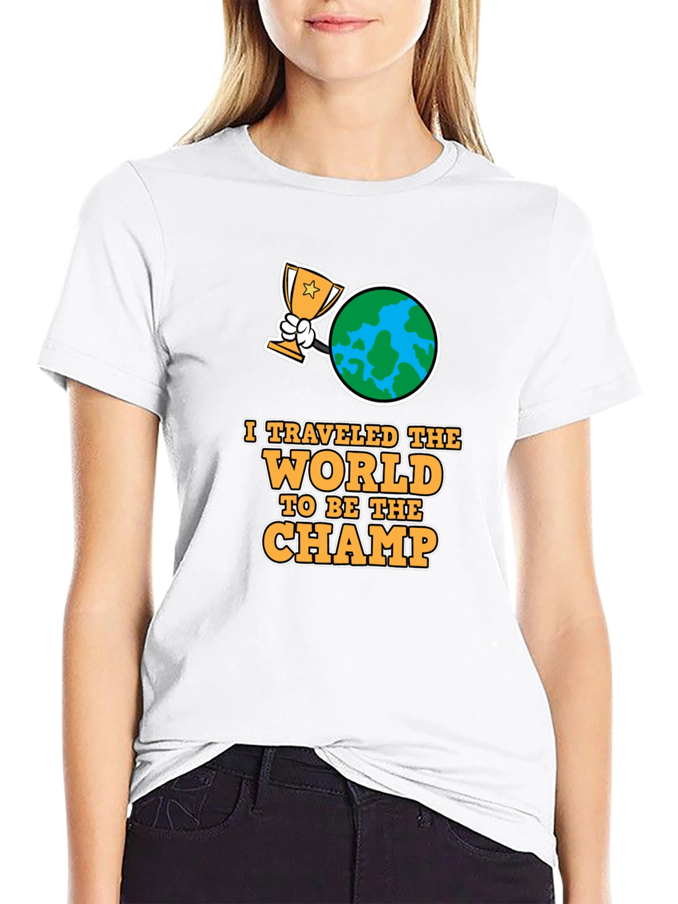 World Traveler Champ Black T-Shirt