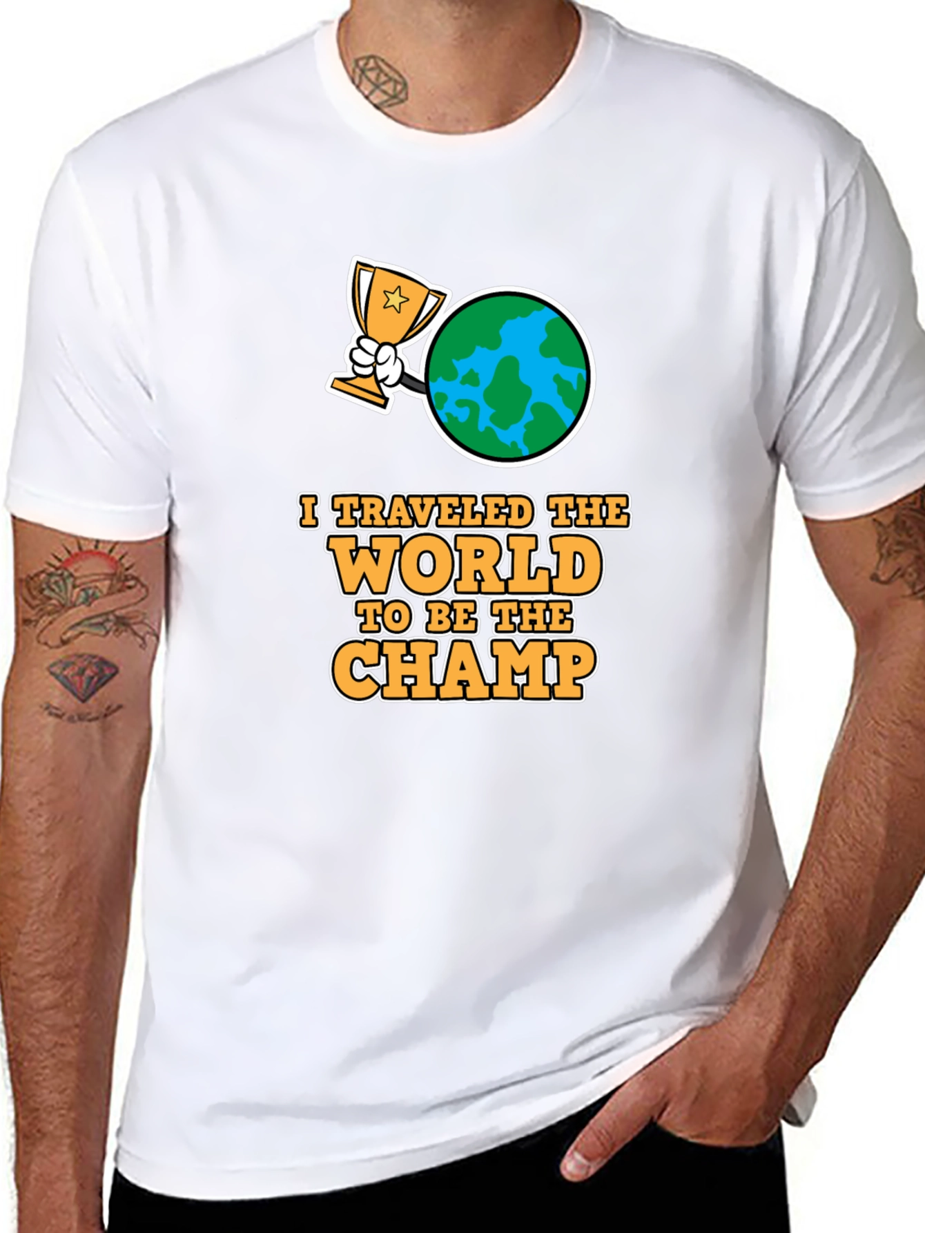 World Traveler Champ Black T-Shirt