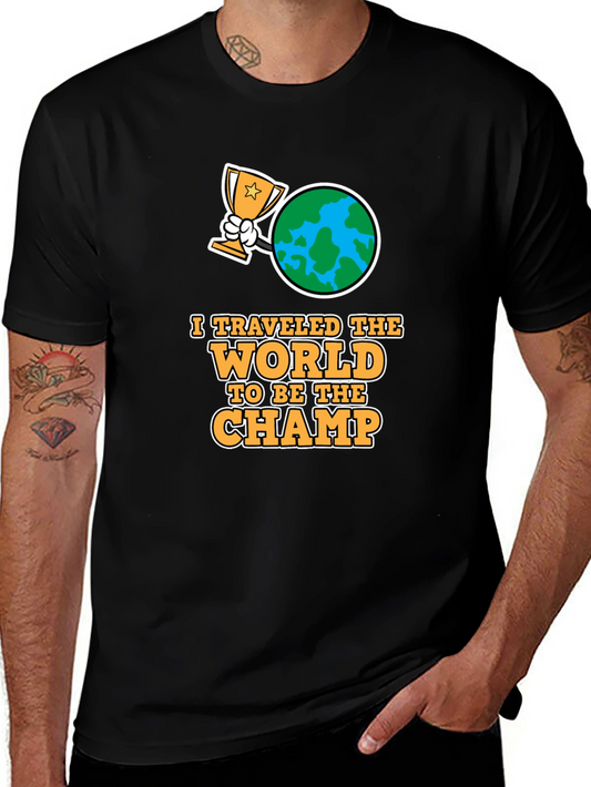 World Traveler Champ Black T-Shirt