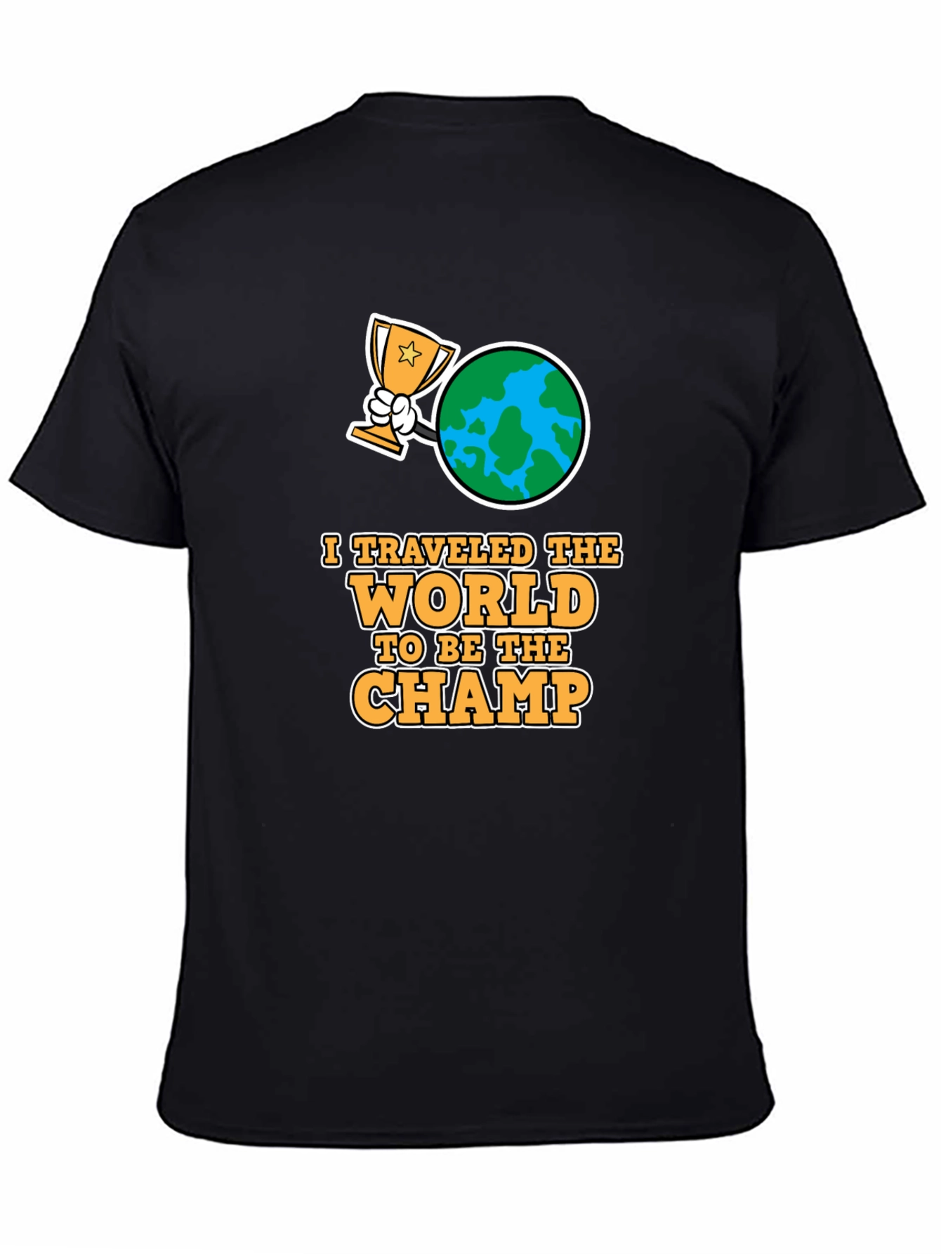 World Traveler Champ Black T-Shirt
