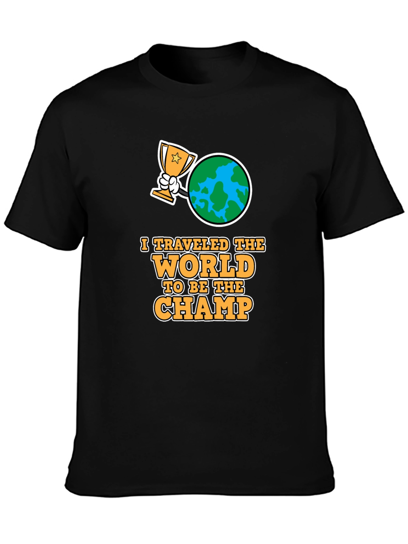 World Traveler Champ Black T-Shirt
