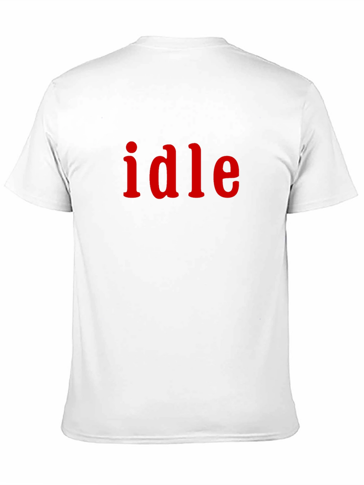 Idle T-Shirt - Red Text on Black