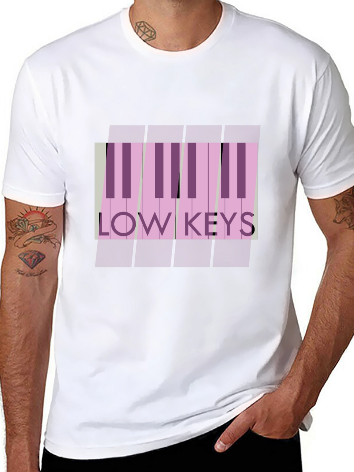 Low Keys Piano T-Shirt: Stylish Music Lover Tee