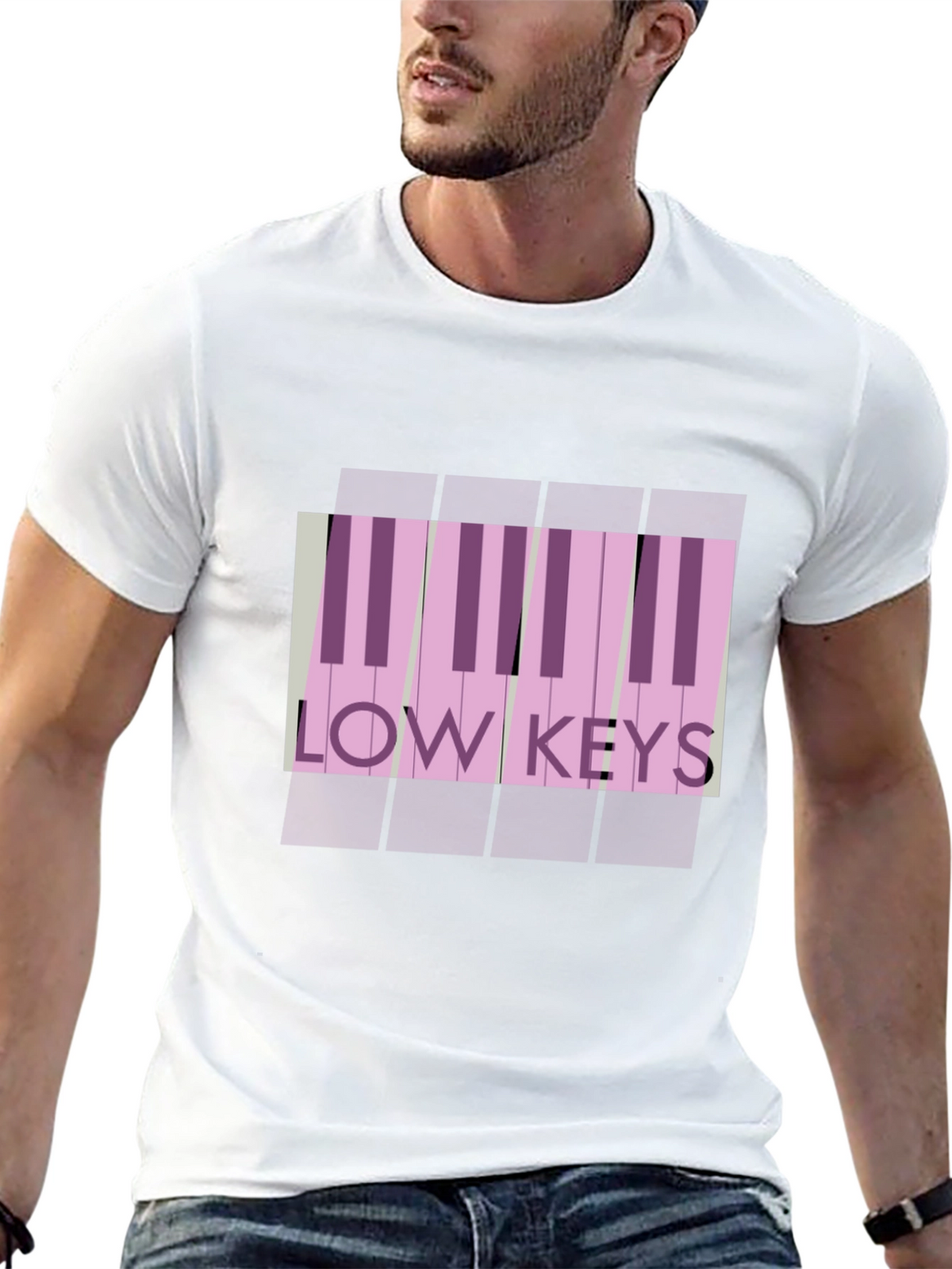 Low Keys Piano T-Shirt: Stylish Music Lover Tee
