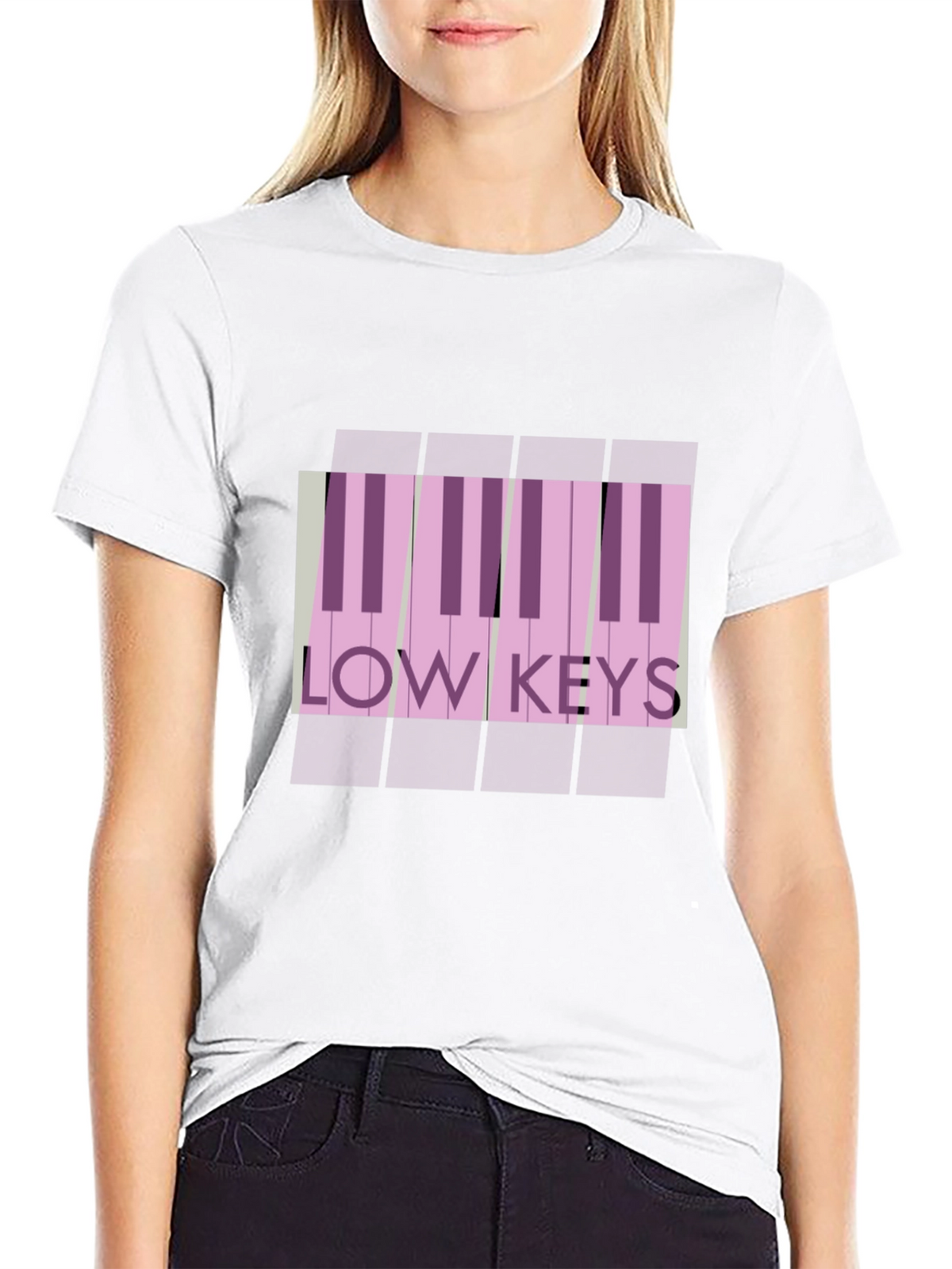 Low Keys Piano T-Shirt: Stylish Music Lover Tee