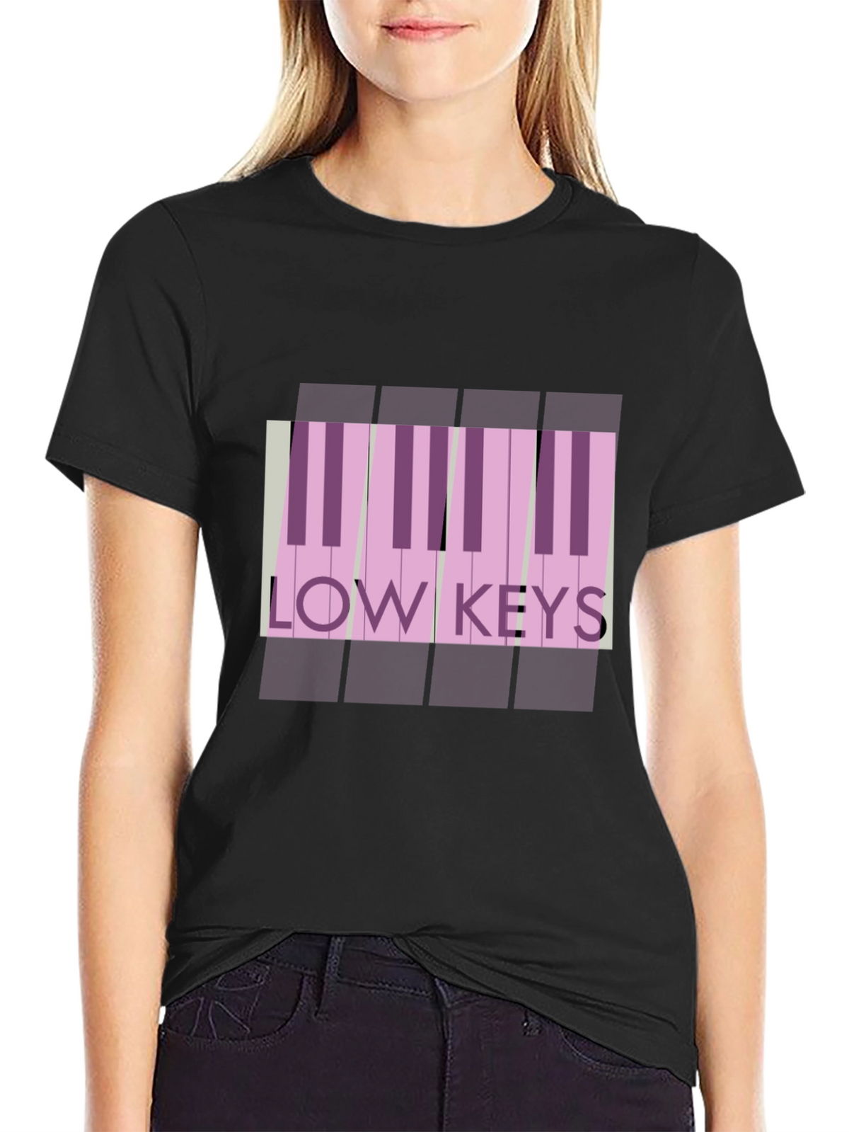 Low Keys Piano T-Shirt: Stylish Music Lover Tee