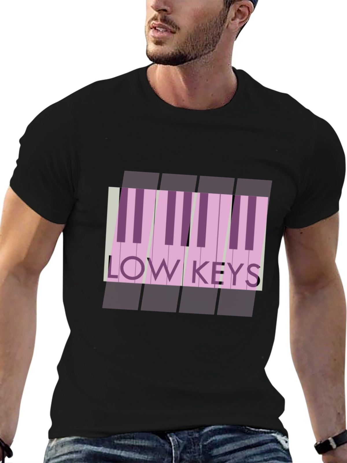 Low Keys Piano T-Shirt: Stylish Music Lover Tee