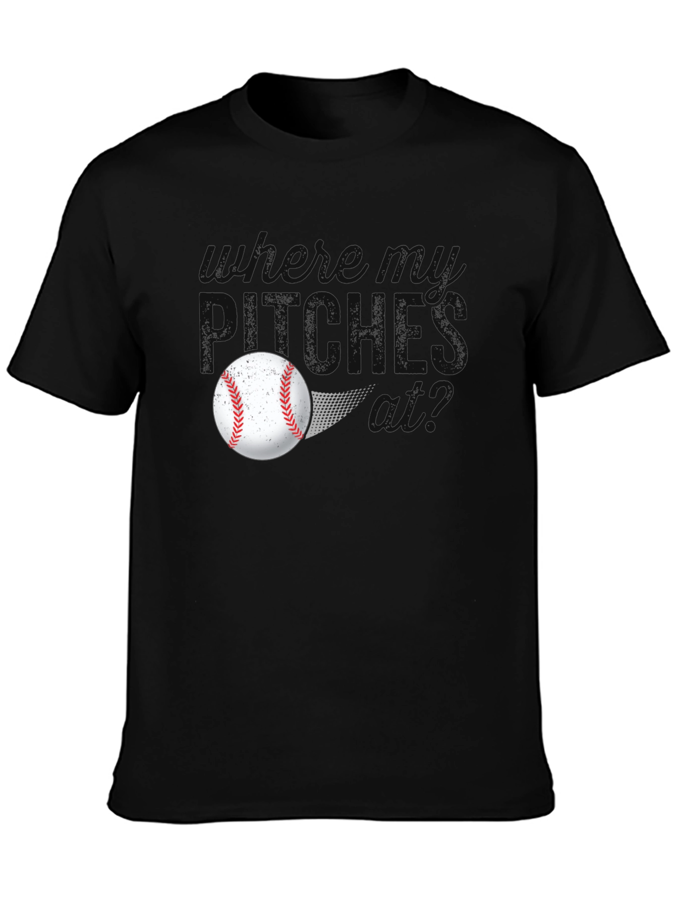 Where Do Pitches Go? Baseball T-Shirt