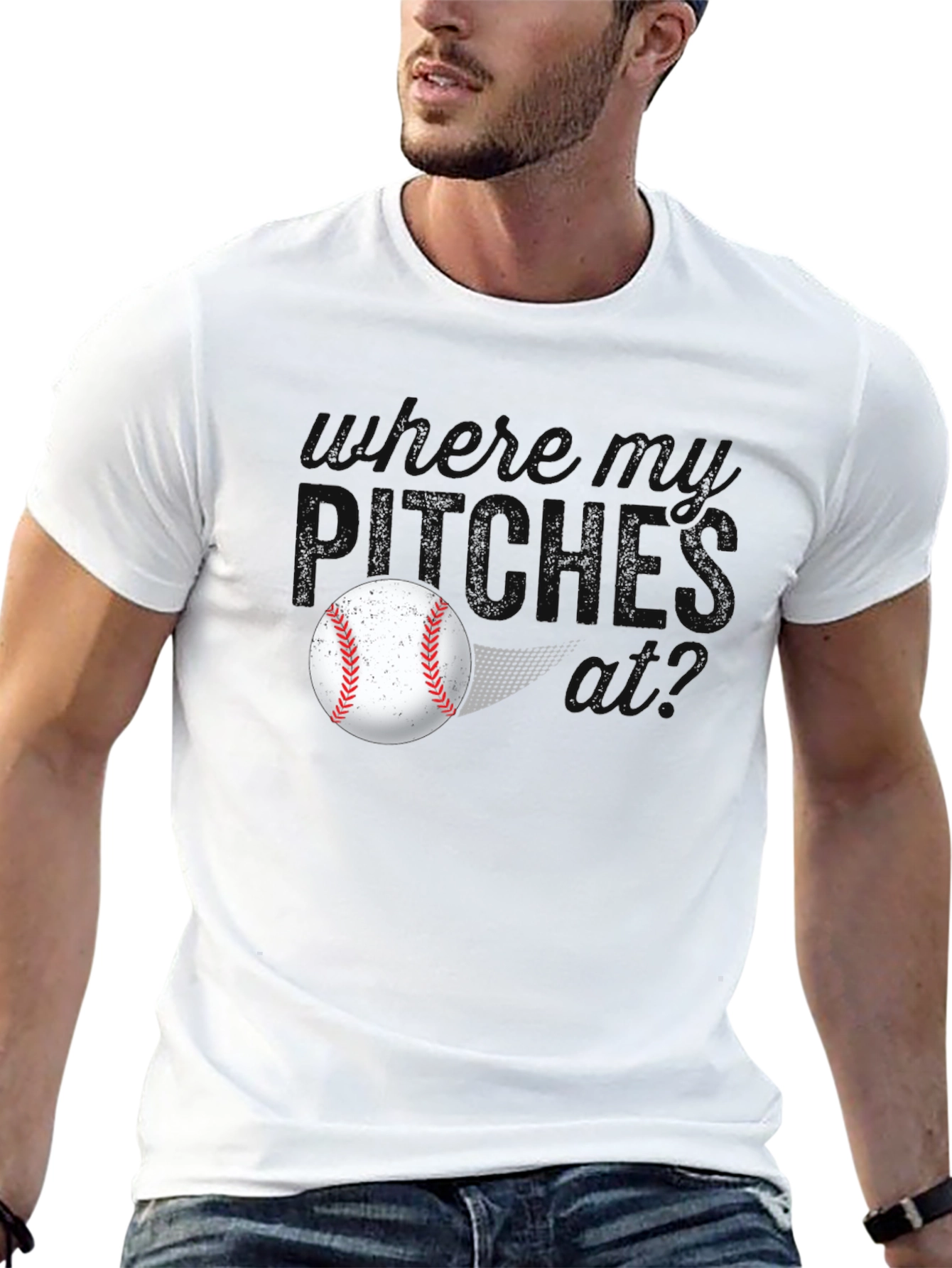 Where Do Pitches Go? Baseball T-Shirt