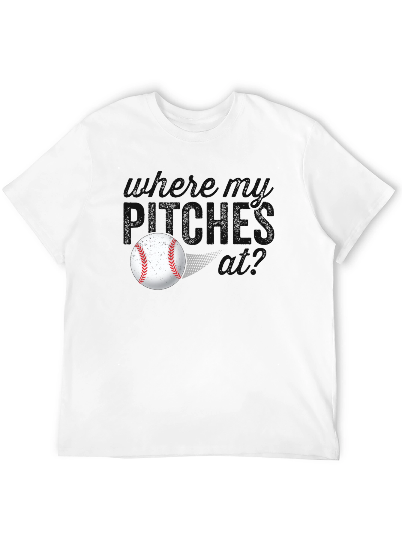 Where Do Pitches Go? Baseball T-Shirt
