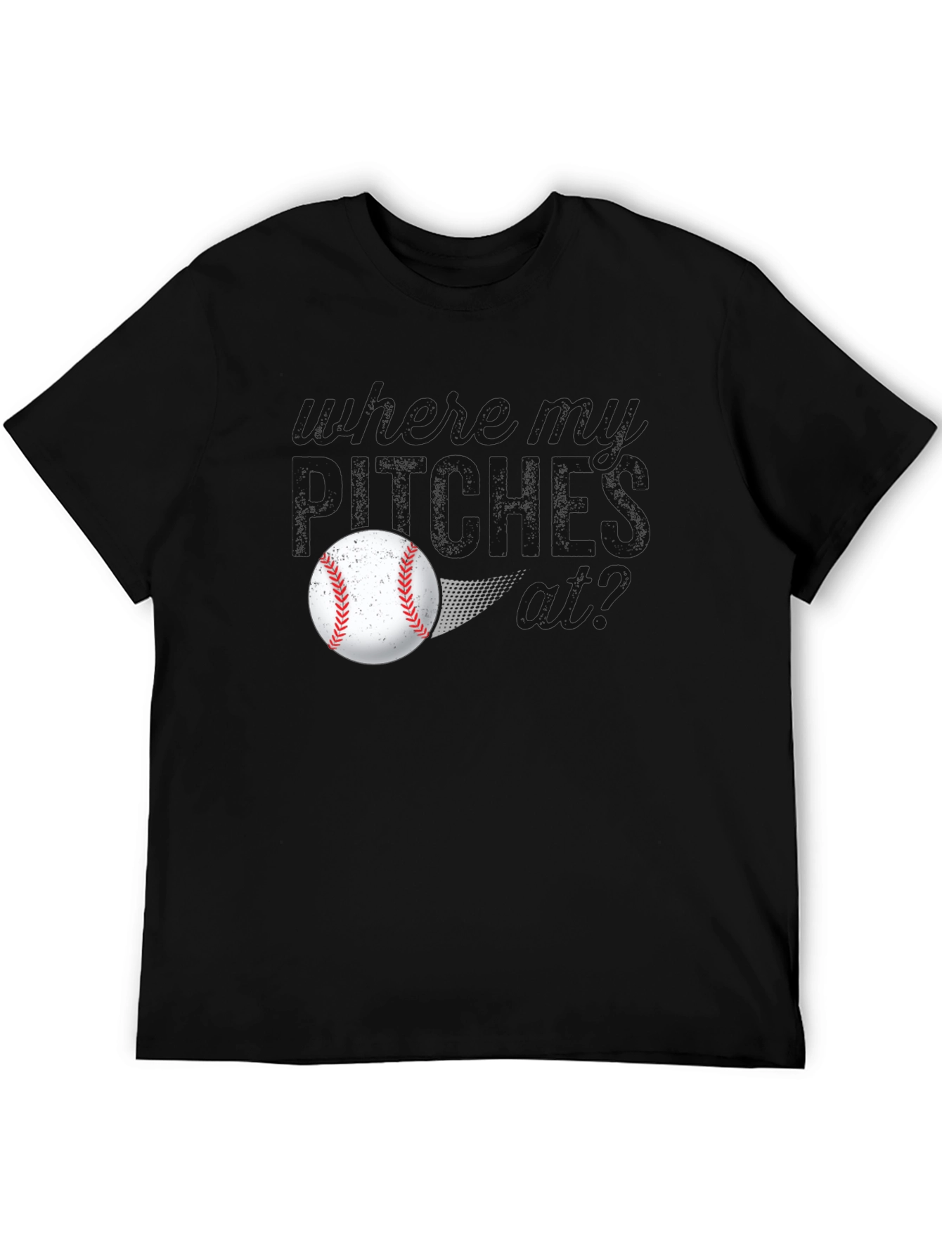 Where Do Pitches Go? Baseball T-Shirt