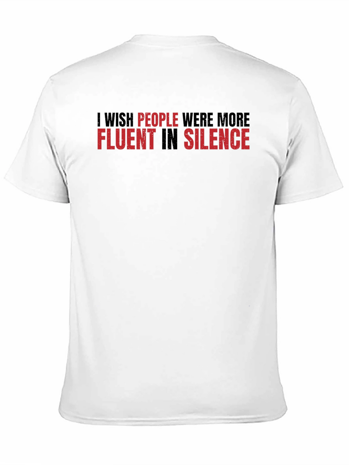 Fluent in Silence Graphic Tee - Black Cotton T-Shirt