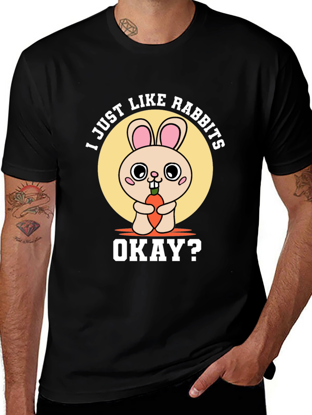 I Just Like Rabbits Okay? Graphic Tee