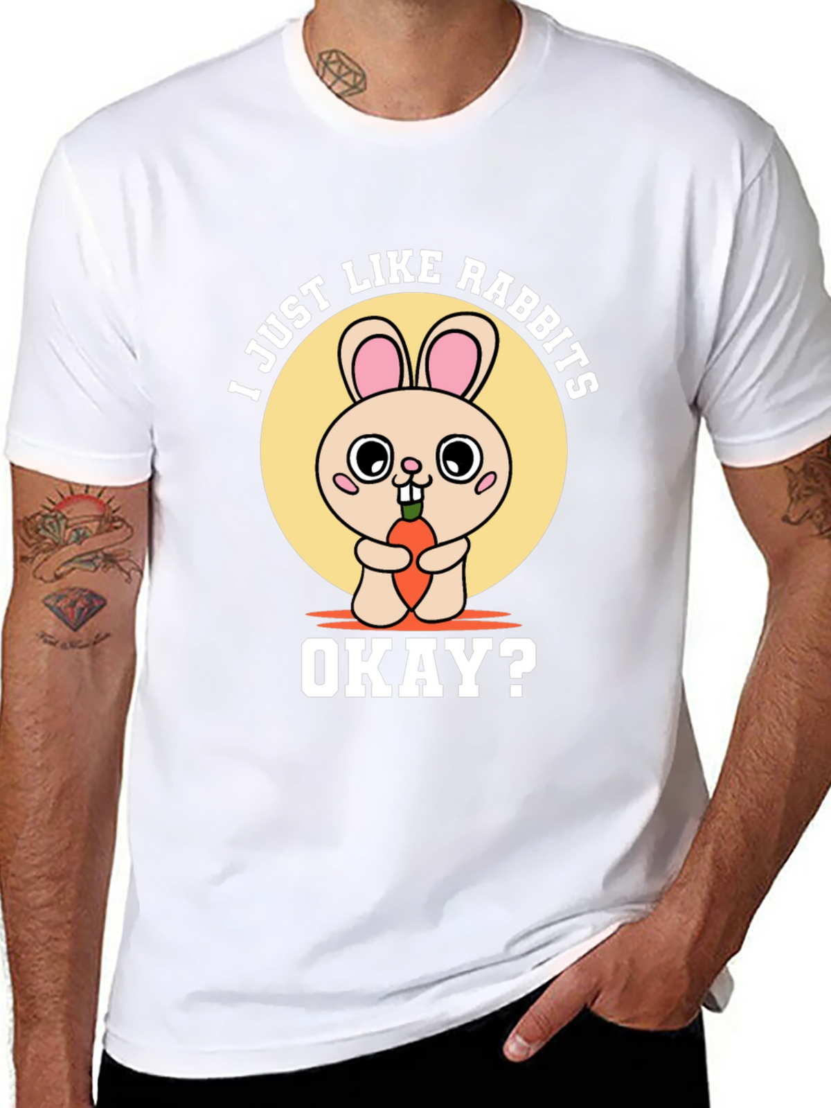 I Just Like Rabbits Okay? Graphic Tee
