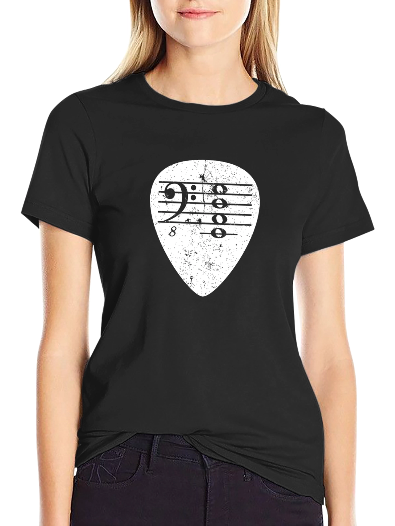 Bass Clef Music Pick T-Shirt