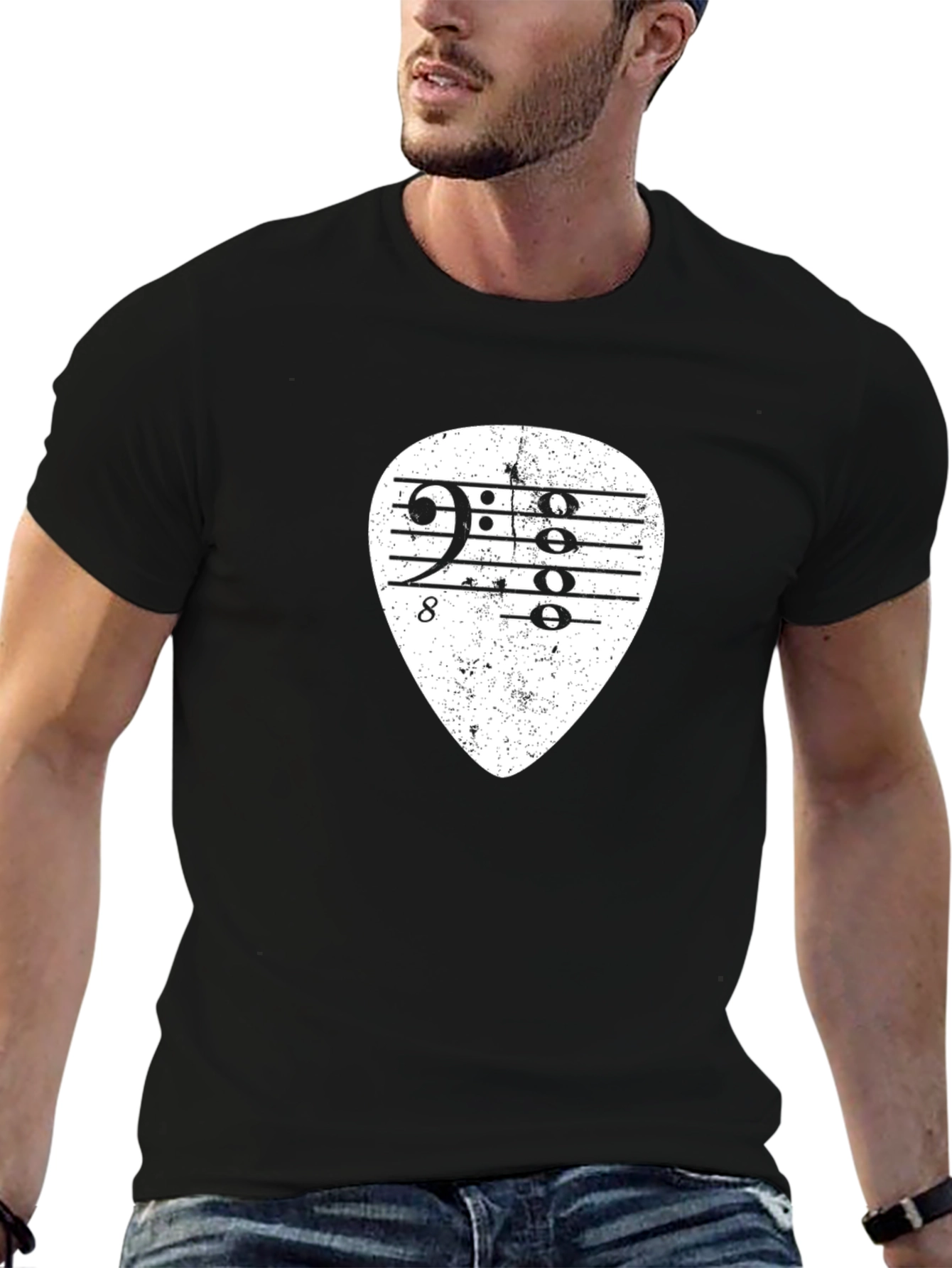 Bass Clef Music Pick T-Shirt
