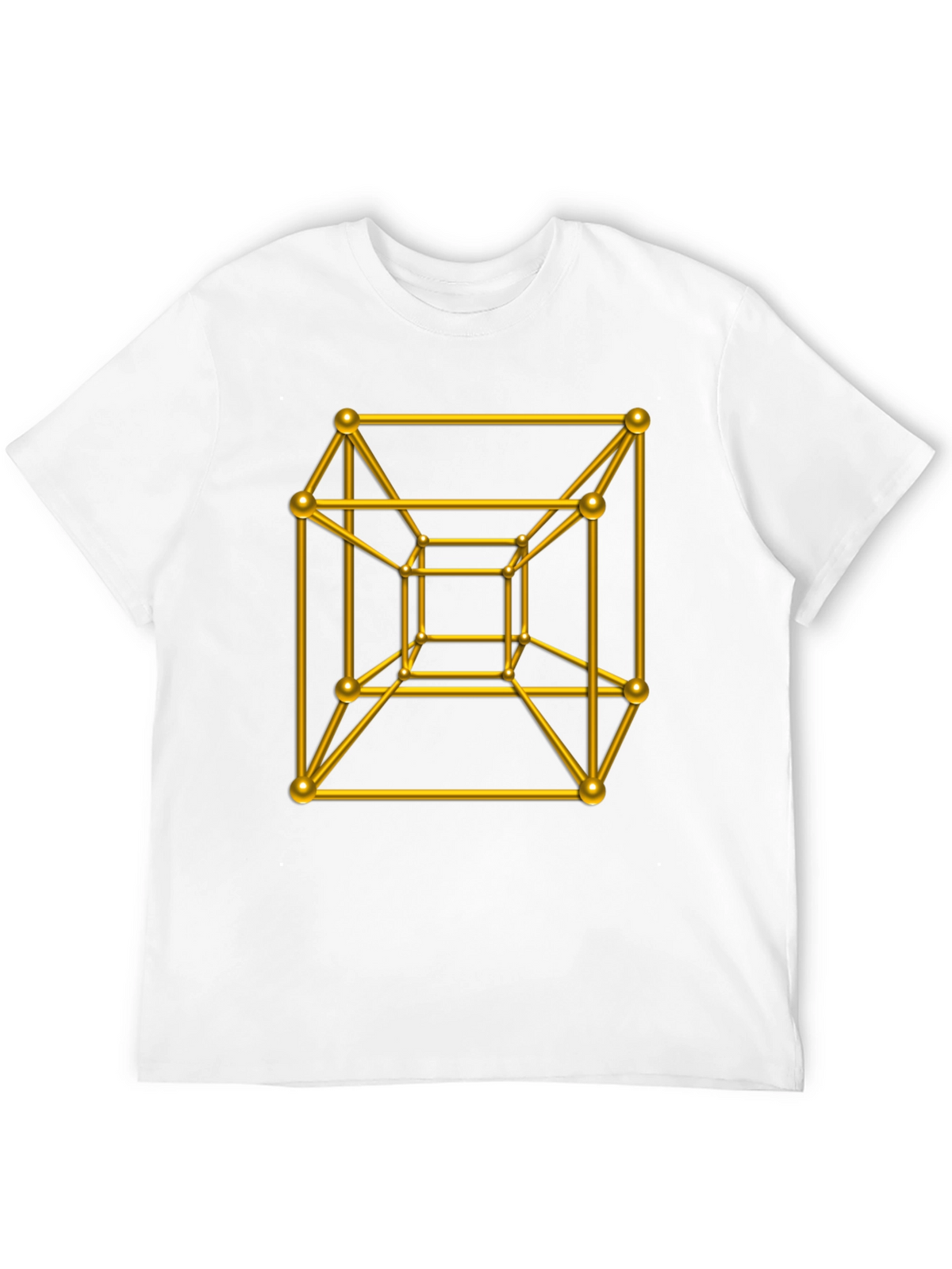 Geometric Cube T-Shirt - Black Graphic Tee